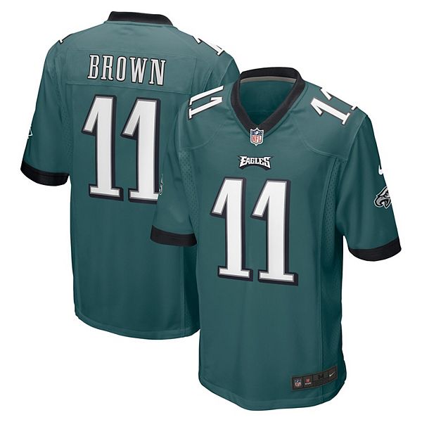 Nike Men's Philadelphia Eagles A.J. Brown #11 Logo Green T-Shirt