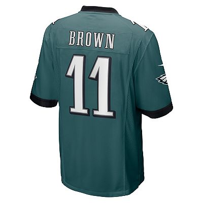 Men s Nike A.J. Brown Midnight Green Philadelphia Eagles Player Game Jersey