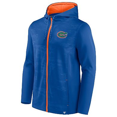 Men's Fanatics Branded Royal Florida Gators Ball Carrier Full-Zip Hoodie