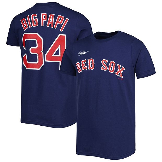 Men's Nike David Ortiz Red Boston Red Sox Name & Number T-Shirt