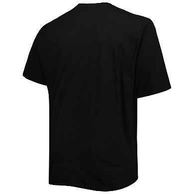 Men's Black Portland Trail Blazers Big & Tall Heart & Soul T-Shirt