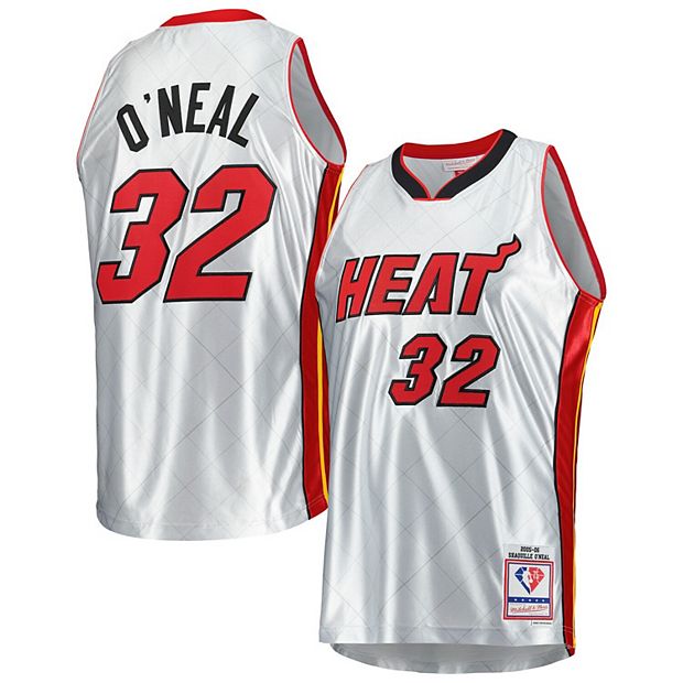 Men's T-Shirt Mitchell & Ness NBA merch Take Out Tee Miami Heat White