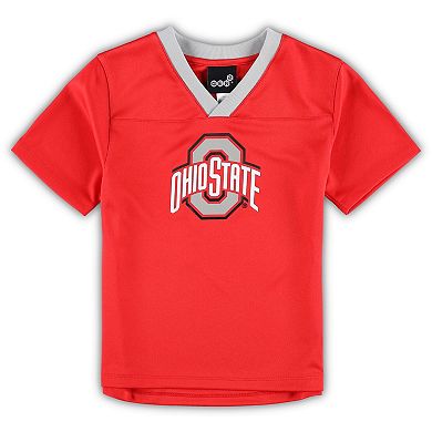 Preschool Scarlet/Gray Ohio State Buckeyes Red Zone Jersey & Pants Set
