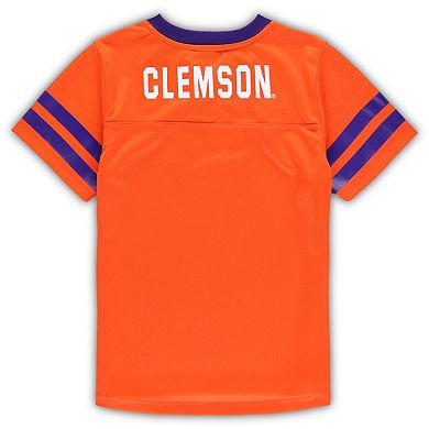 Preschool Orange/Purple Clemson Tigers Red Zone Jersey & Pants Set