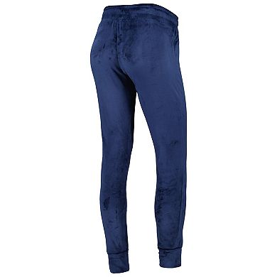 Women's Concepts Sport Navy Nashville SC Intermission Velour Cuffed Pants