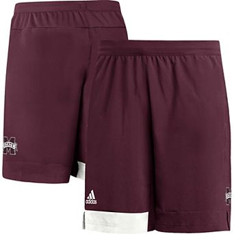 Men's adidas Maroon Mississippi State Bulldogs Training Shorts