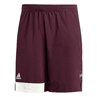 Men's adidas Maroon Mississippi State Bulldogs Training Shorts