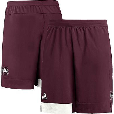 Men's adidas Maroon Mississippi State Bulldogs Training Shorts