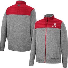 COLOSSEUM Men's Colosseum Heather Gray/Red Louisville Cardinals Schwartz  Lightweight Full-Zip Hoodie