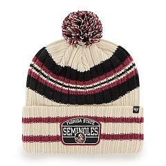 Las Vegas Raiders '47 Women's Barista Cuffed Knit Hat with Pom - Natural