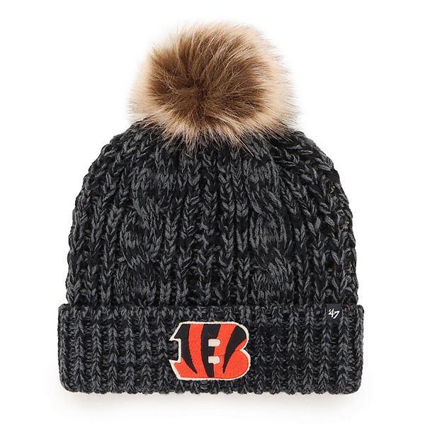 The Bengals NFL Beanie with Faux Fur Pom