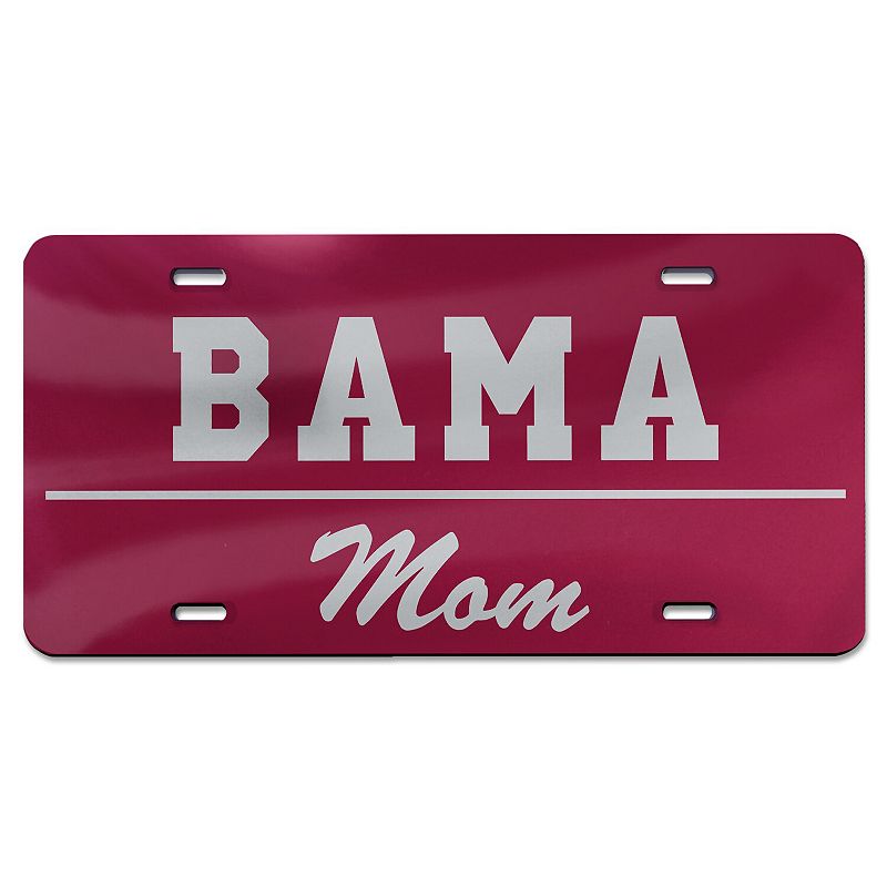 UPC 614934001554 product image for WinCraft Alabama Crimson Tide Mom Laser Cut Acrylic License Plate, Team | upcitemdb.com