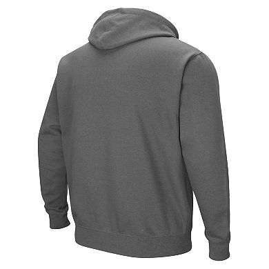 Men's Colosseum Charcoal Ohio State Buckeyes Arch & Logo 3.0 Pullover Hoodie