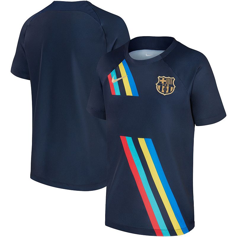 Mens Nike Navy Barcelona 2022/23 Away Pre-Match Top, Size: Small, Blue