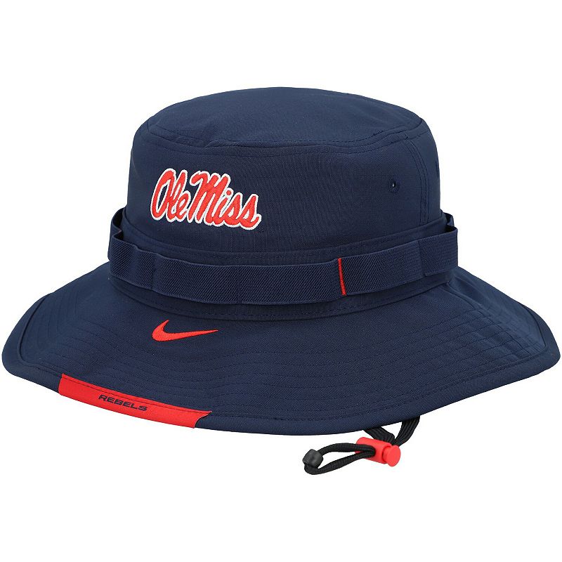 Mens Nike Navy Ole Miss Rebels Boonie Performance Bucket Hat, Size: Large/