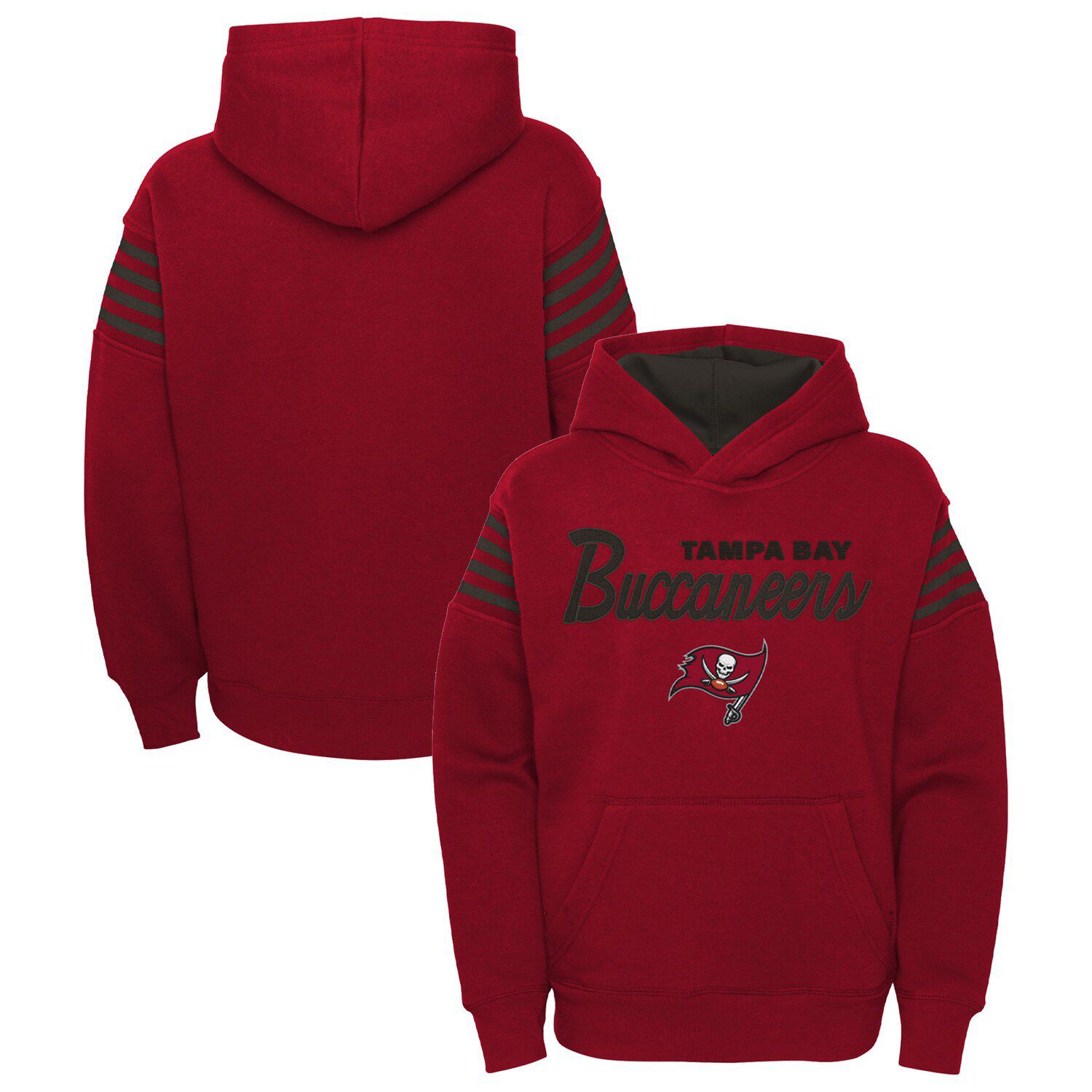 Youth Red Tampa Bay Buccaneers The Champ Is Here Pullover Hoodie