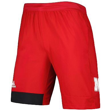 Men's adidas Scarlet Nebraska Huskers Training Shorts