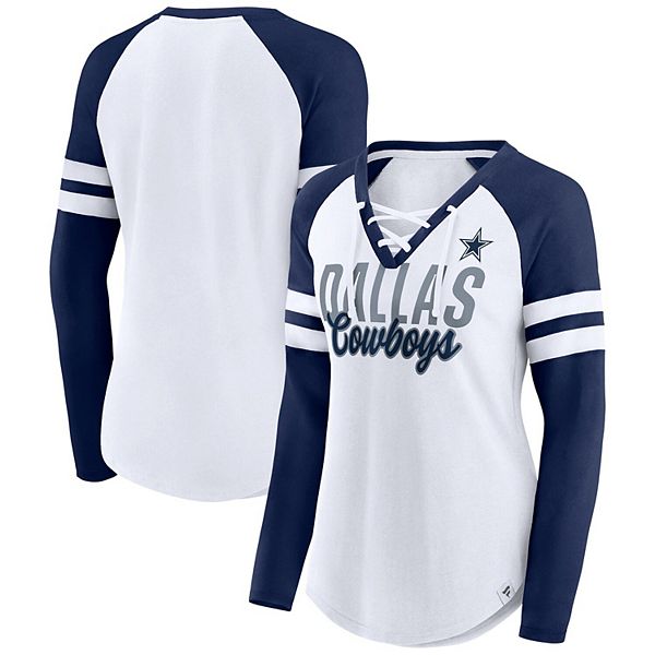 Plus Size - NFL Cowboys Navy V-neck Slim Fit Tee - Torrid