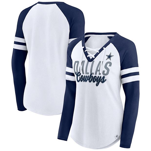 Fanatics Navy Dallas Cowboys Long Sleeve Hoodie T-shirt in Blue for Men