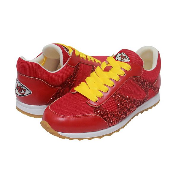 Women's Cuce Kansas City Chiefs Team Color Sequin Slip-On Shoes