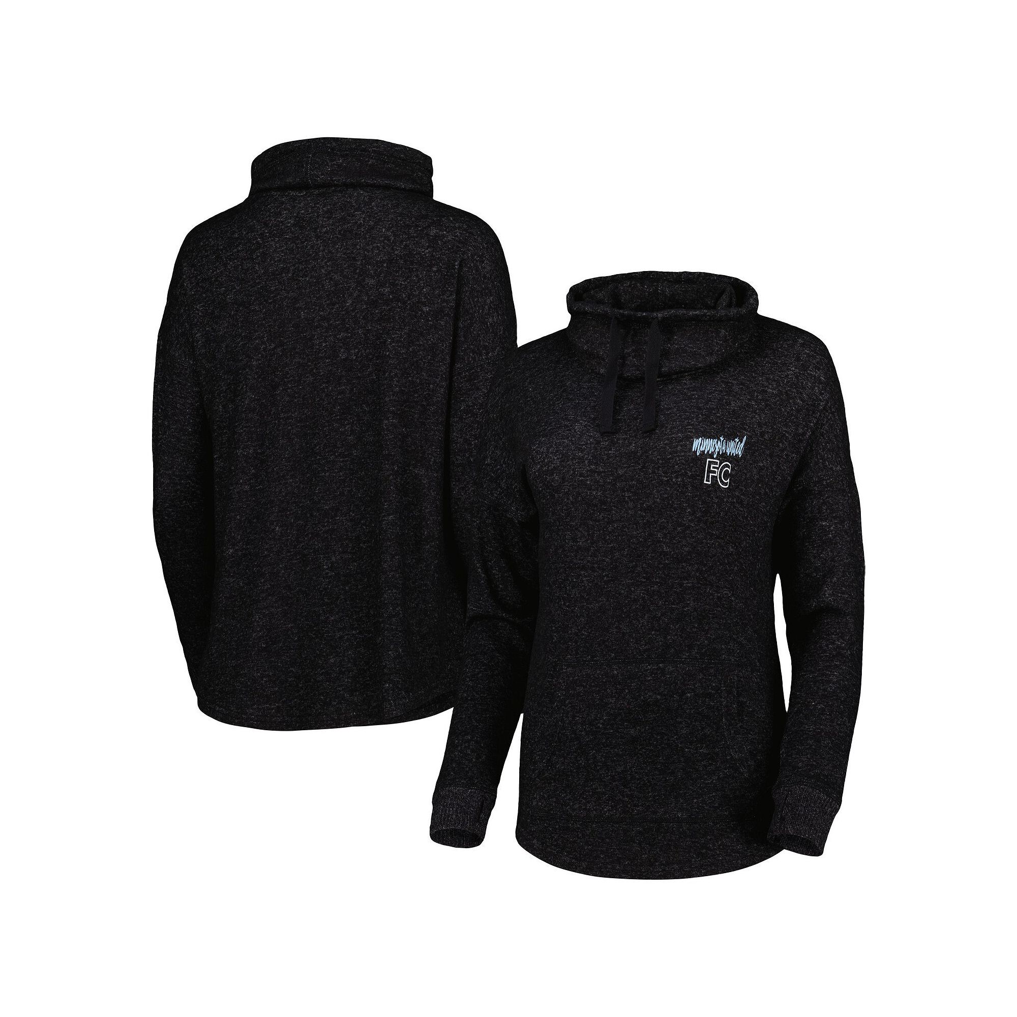 Womens Heathered Black Minnesota United FC Cuddle Tri-Blend Pullover Sweat