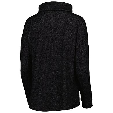 Women's Heathered Black Minnesota United FC Cuddle Tri-Blend Pullover Sweatshirt