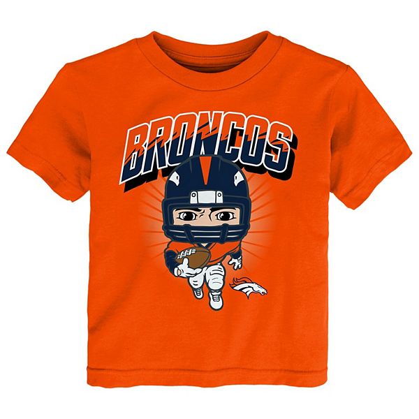 Toddler Orange Denver Broncos Scrappy T-Shirt