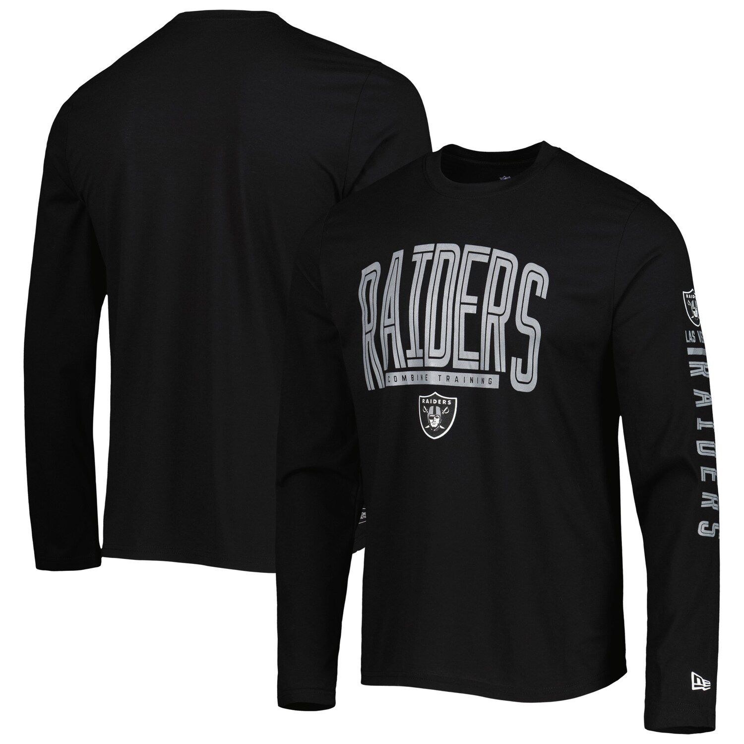 NFL Las Vegas Raiders Black Long Sleeve Core Big & Tall T-Shirt - 3XL