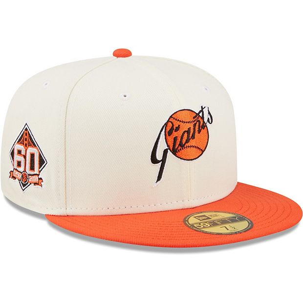 Men's New Era White/Orange San Francisco Giants Cooperstown Collection 60th  Anniversary Chrome 59FIFTY Fitted Hat