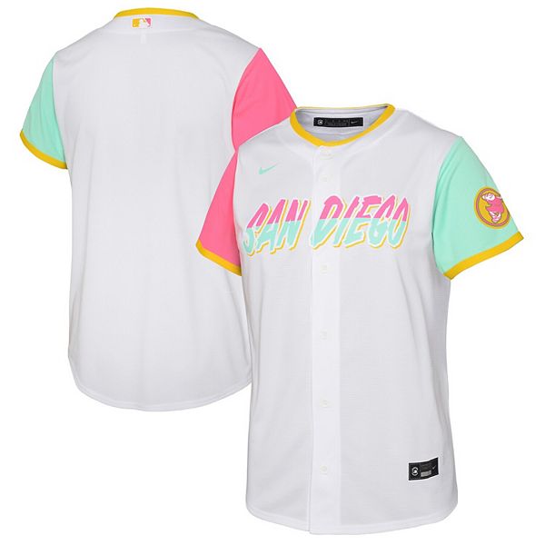 Youth C.J. Abrams San Diego Padres Replica White 2022 City Connect Jersey