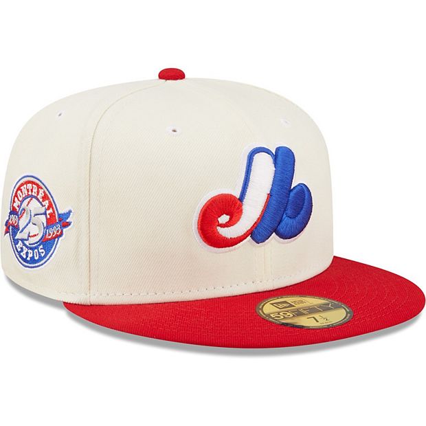 New Era 59fifty MLB Cooperstown Collection Montreal Expos Fitted Hat SZ 7  1/2
