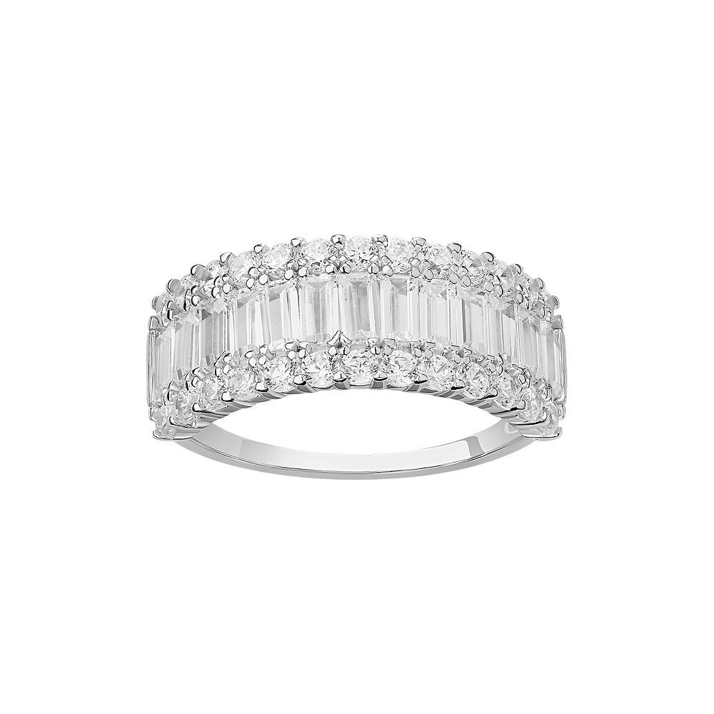 Bague Argent Sterling Zircone Cubique - Taille 6 - Coussin 4mm - Thaïlande