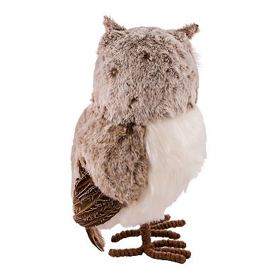 Kurt Adler Gray & Brown Owl Christmas Ornament
