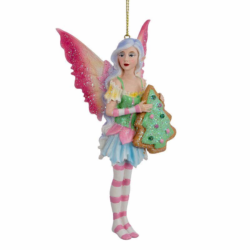 Kurt Adler Amy Brown Cookie Fairy Christmas Ornament, Multicolor