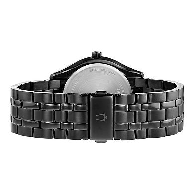 Bulova Men's Black Ion Plated Stainless Steel Watch - 98B289