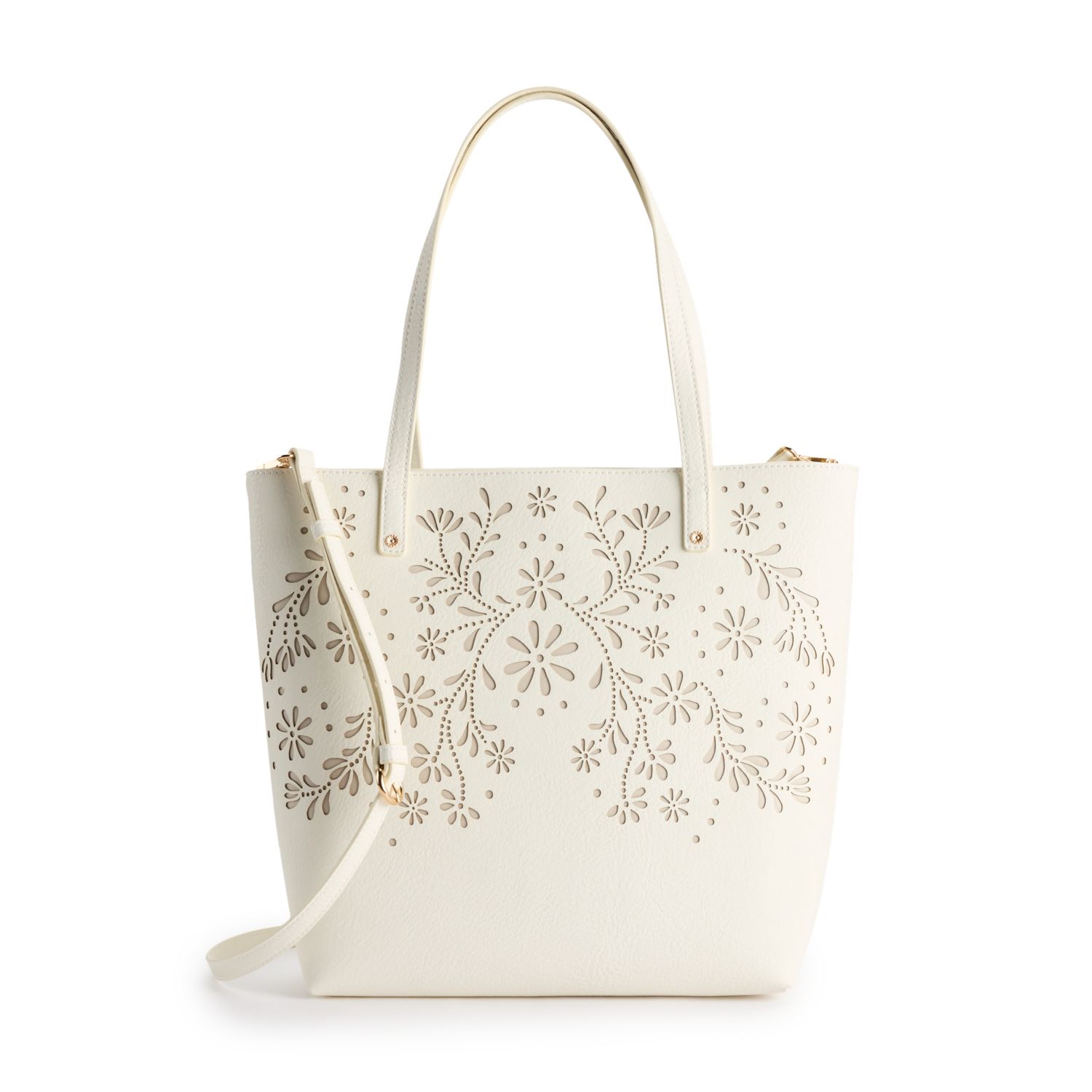 LC Lauren Conrad, Bags, Lc Lauren Conrad Candide Crossbody Bag White  Floral