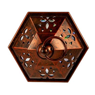 Light-Up Santa Lantern Christmas Table Decor