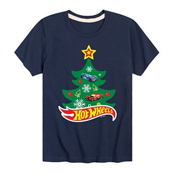 Boys 8-20 Hot Wheels Christmas Tree Tee