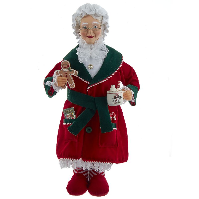 Mrs. Claus with Cookies & Cocoa Christmas Floor Decor, Red