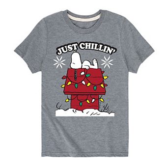 Boys 8-20 Peanuts Chillin Christmas Graphic Tee