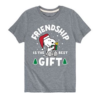 Boys 8-20 Peanuts Friendship Best Gift Graphic Tee