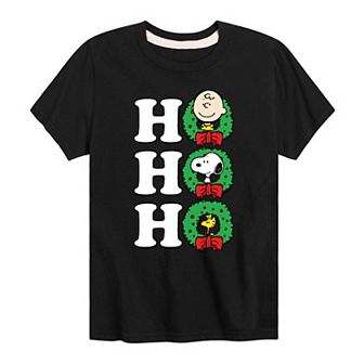 Boys 8-20 Peanuts Christmas Wreath Graphic Tee