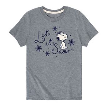 Boys 8-20 Peanuts Let It Snow Snoopy Tee
