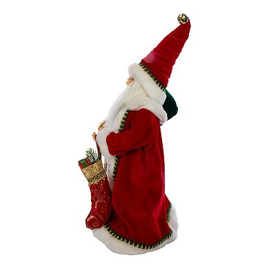 Kringle Klaus Fancy Santa & Stocking Christmas Floor Decor