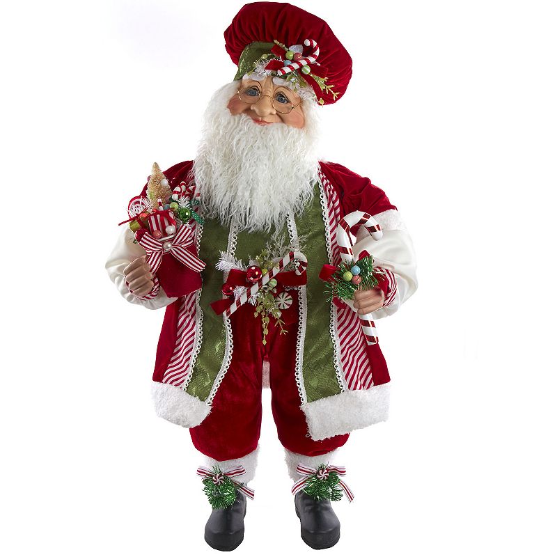 Kringle Klaus Red & Green Elf & Candy Christmas Floor Decor