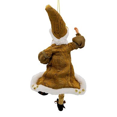 Kringle Klaus Fortune Gold Elf Christmas Ornament