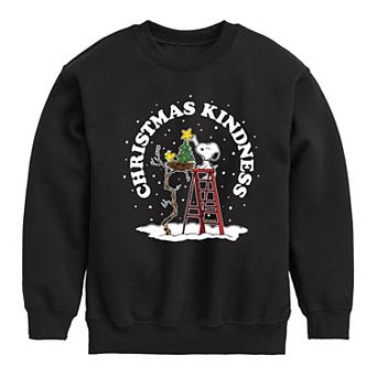 Boys 8-20 Peanuts Christmas Kindness Crew Fleece Sweatshirt