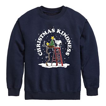 Boys 8-20 Peanuts Christmas Kindness Crew Fleece Sweatshirt