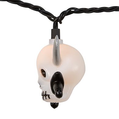 Kurt Adler 10-Light Skull & Silver Sword Halloween Light Set