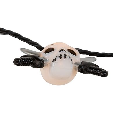 Kurt Adler 10-Light Skull & Silver Sword Halloween Light Set